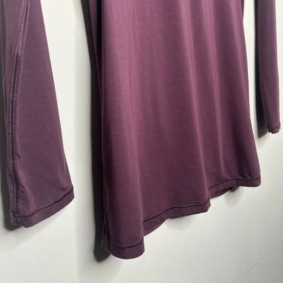 Lululemon Deep Stretch Long Sleeve Cinch Arctic Plum Purple Top Top sz 6 W3BHDS - Picture 7 of 9